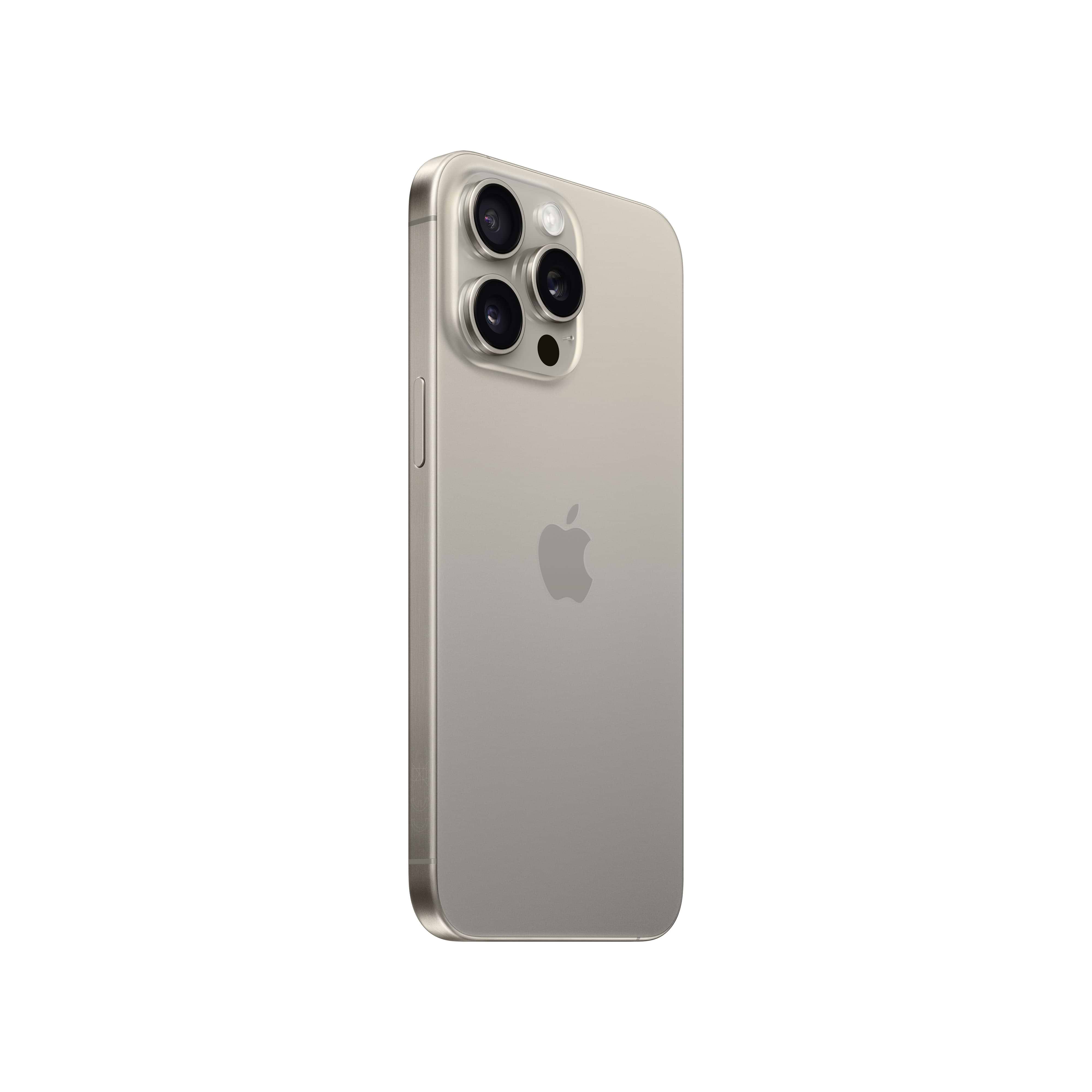 סמארטפון Apple iPhone 15 Pro Max 256GB - צבע טיטניום טבעי שנה אחריות ע״י היבואן הרשמי 