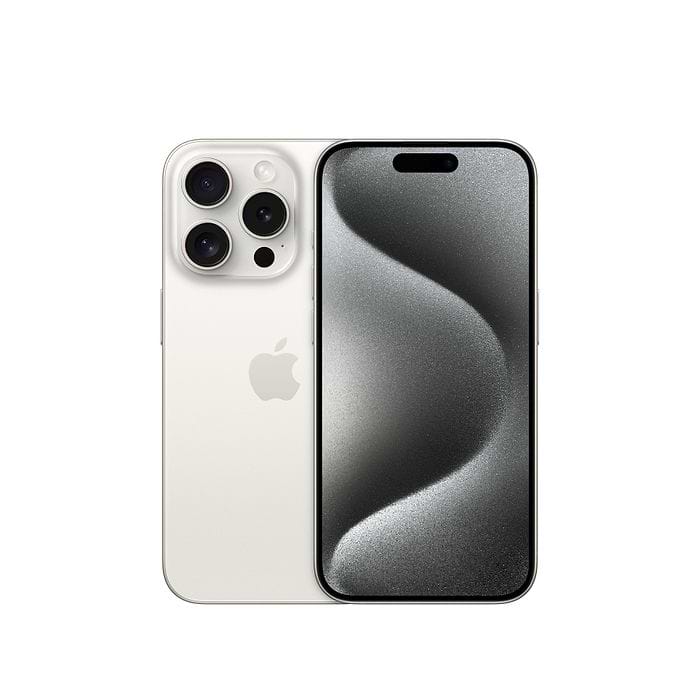 טלפון סלולרי Apple iPhone 15 Pro 1TB - צבע לבן טיטניום שנה אחריות ע״י היבואן הרשמי
