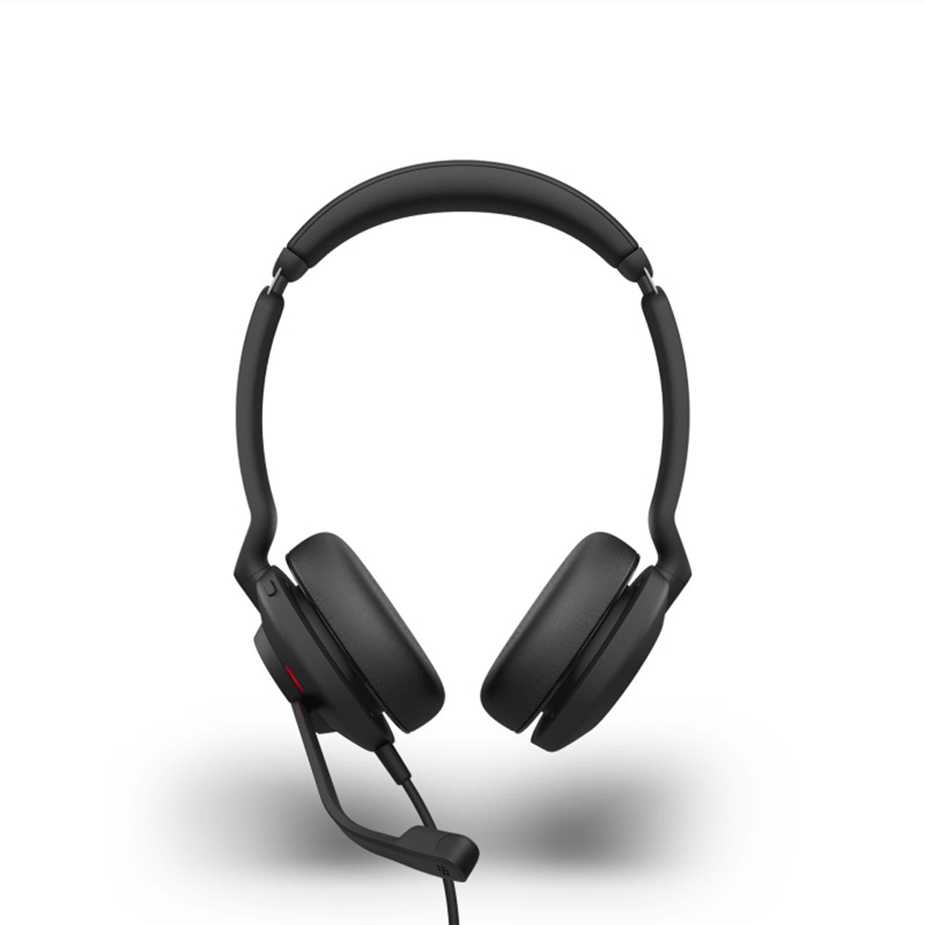 אוזניות חוטיות עם סינון רעשים פסיבי Jabra Evolve2 30MS USB-C - צבע שחור שנתיים אחריות ע