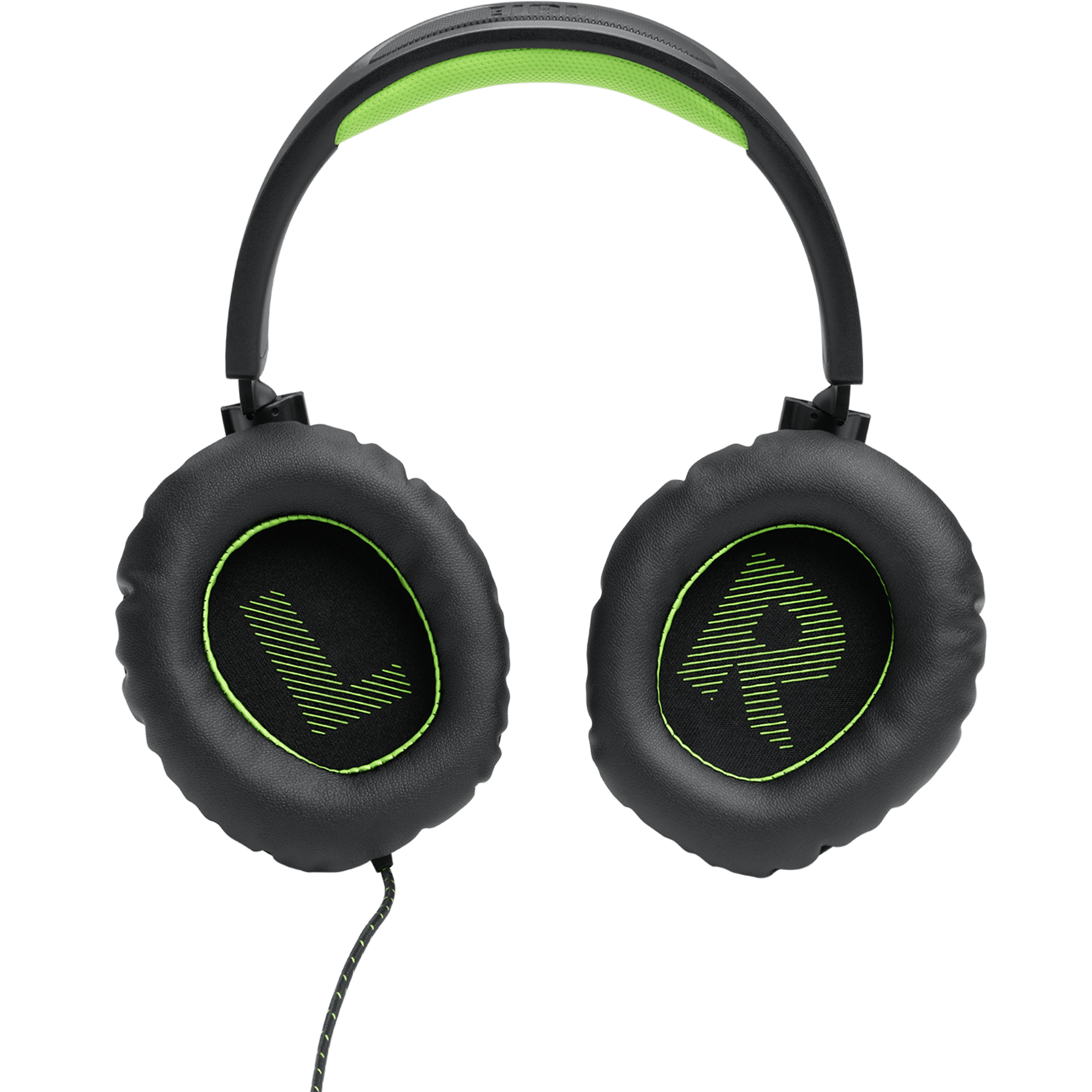 אוזניות גיימינג JBL Quantum 100x - צבע שחור ירוק שנה אחריות ע