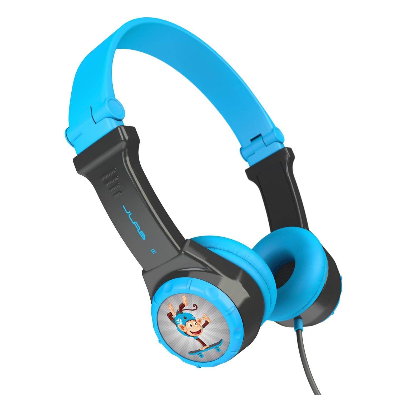 אוזניות לילדים Jlab JBuddies Kids BLU Folding - צבע כחול שנתיים אחריות ע
