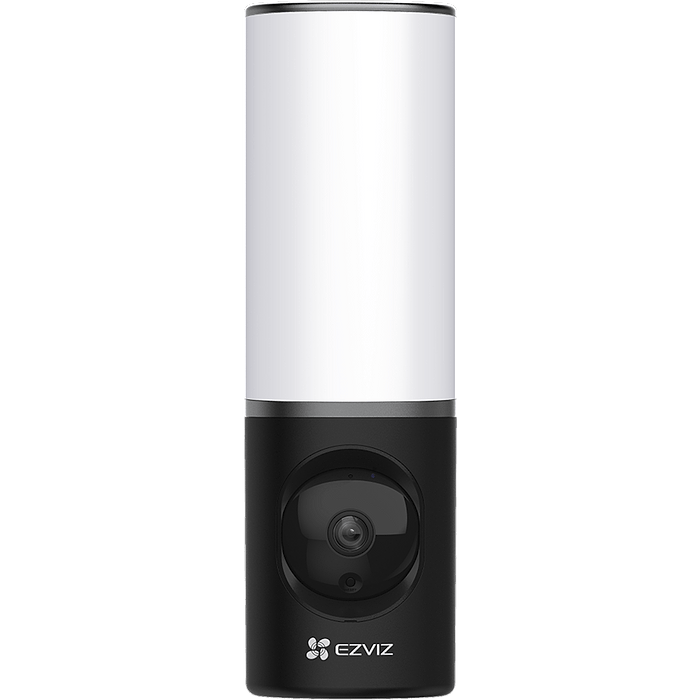 מצלמת אבטחה חיצונית עם נורת קיר חכמה Ezviz LC3 2K 4MP - צבע שחור שנה אחריות עי היבואן הרשמי