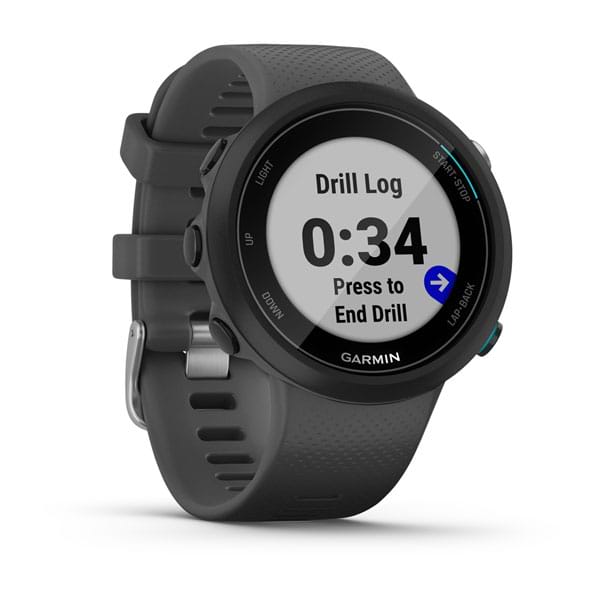 שעון שחייה חכם Garmin Swim 2 42mm - צבע שחור שנתיים אחריות יבואן רשמי 