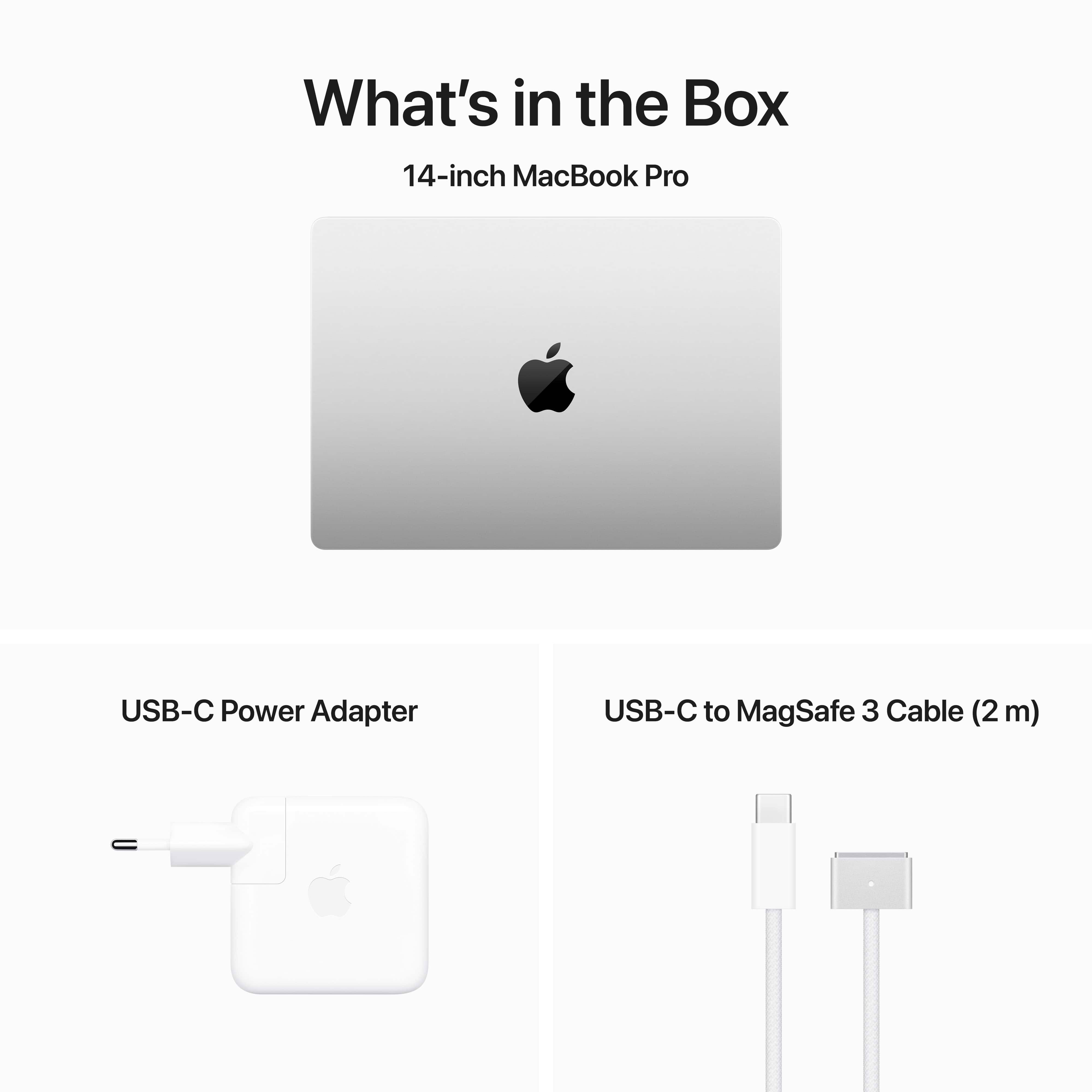 מחשב נייד Apple MacBook Pro 14 - MRX73HB/A M3 Pro chip 12‑core CPU and 18‑core GPU 1TB SSD 18GB RAM - צבע כסוף שנה אחריות ע