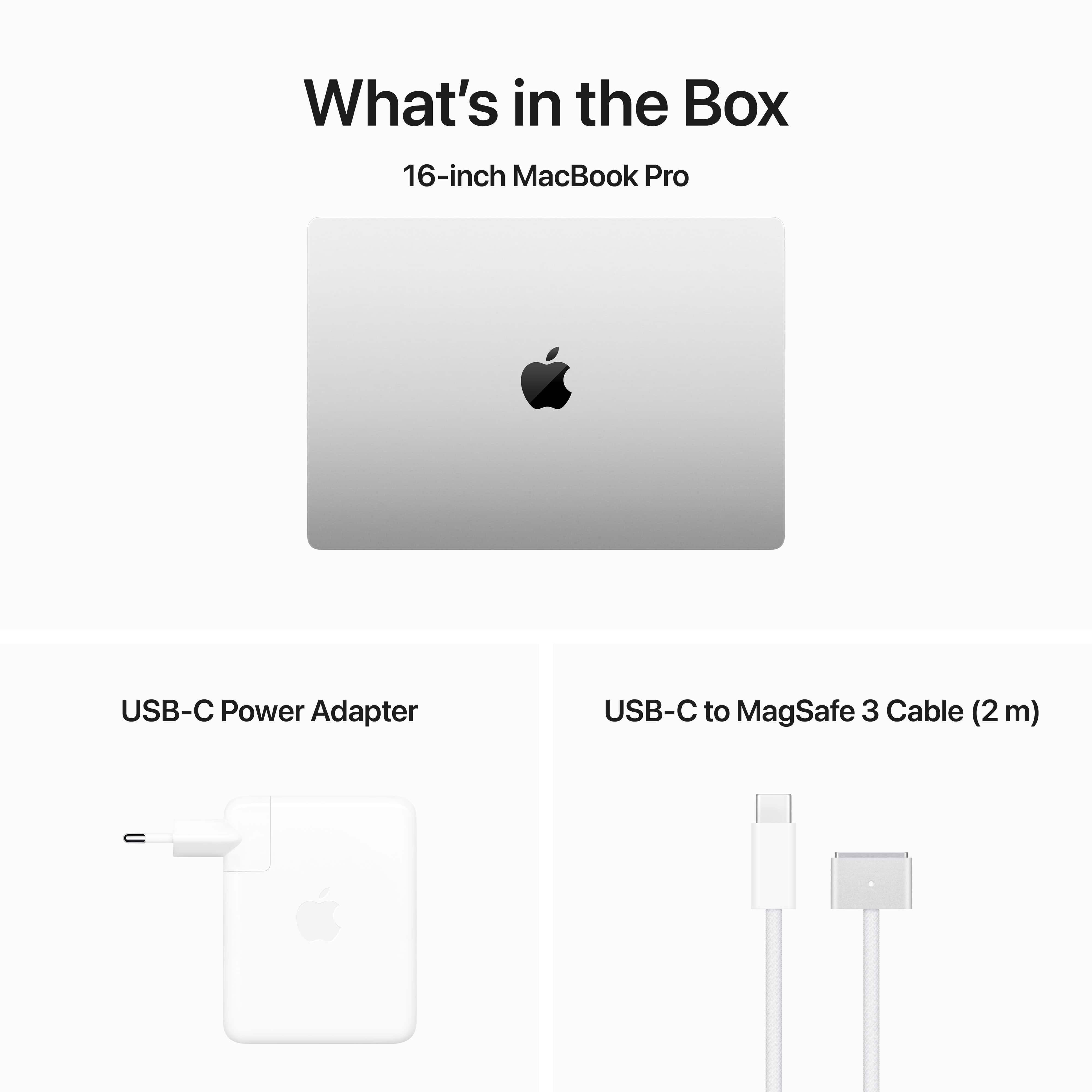מחשב נייד Apple MacBook Pro 16 - MRW63HB/A M3 Pro chip 12‑core CPU and 18‑core GPU 512GB SSD 36GB RAM - צבע כסוף שנה אחריות ע
