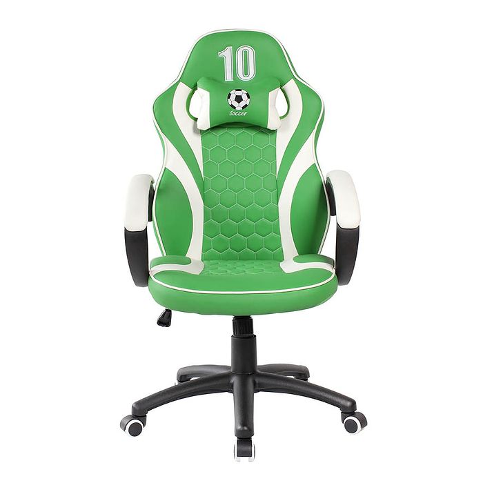 כיסא גיימינג מקצועי Spider GOL GN/W - צבע ירוק ולבן שנה אחריות עי יבואן רשמי