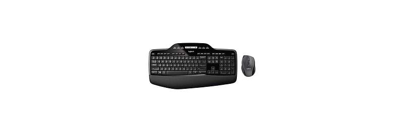 סט מקלדת ועכבר אלחוטיים Logitech MK710 - צבע שחור שנתיים אחריות ע