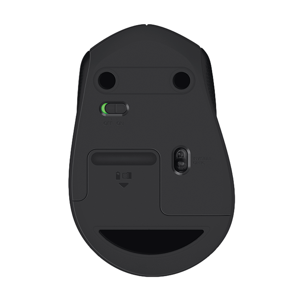 עכבר אלחוטי Logitech M330 Silent Plus - צבע שחור שנתיים אחריות ע