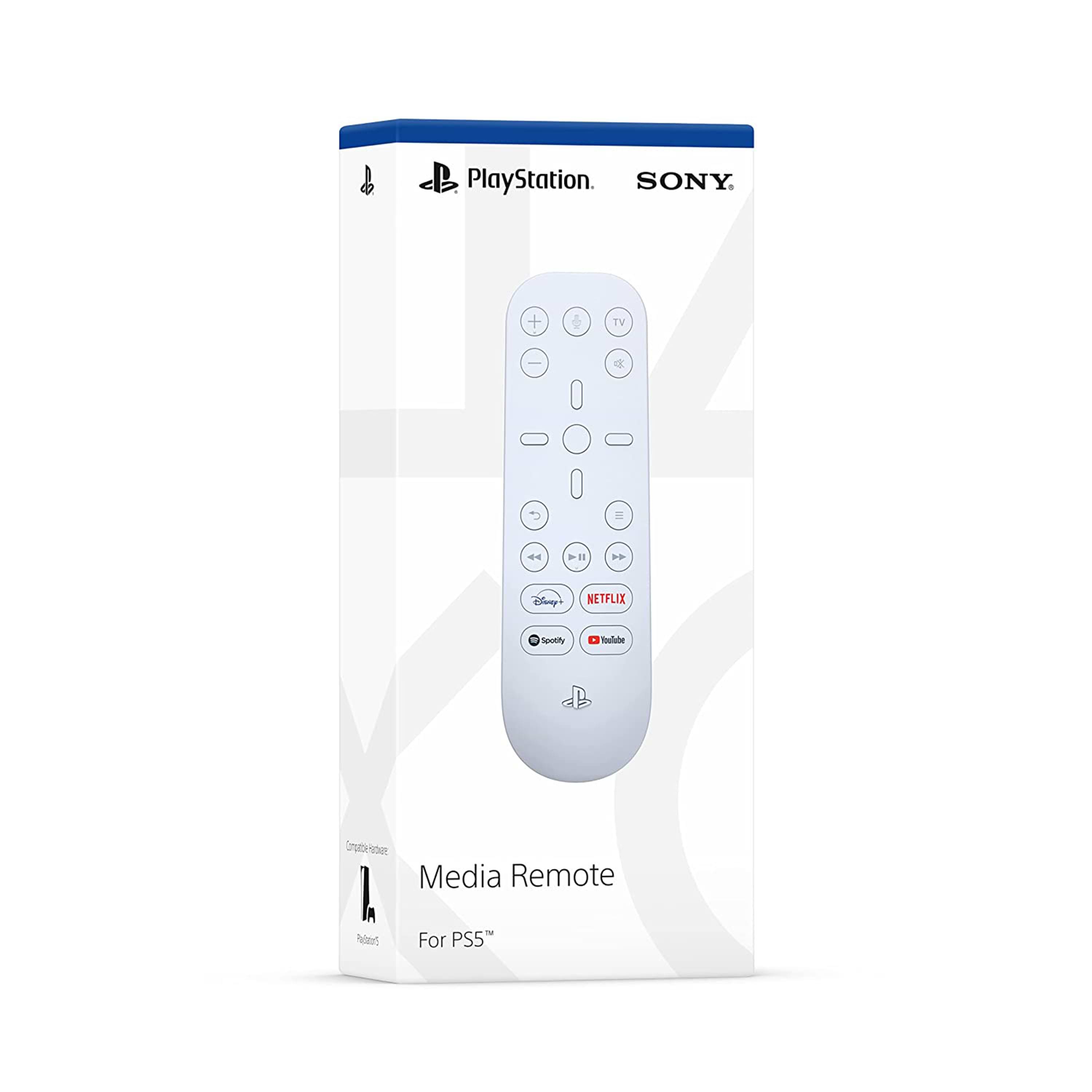 שלט מדיה מקורי לקונסולת Sony Playstation 5 - צבע לבן שנה אחריות ע