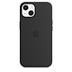 כיסוי מקורי ל- Apple iPhone 13 Silicone Case Midnight עם חיבור MagSafe - צבע שחור חצות