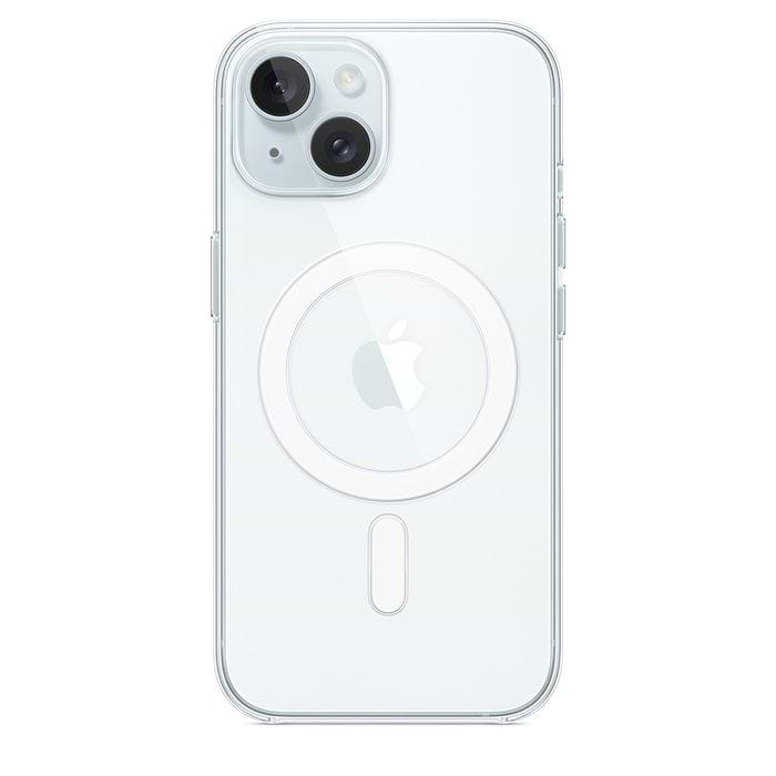 כיסוי מקורי ל- Apple iPhone 15 Plus Clear Case עם חיבור MagSafe - צבע שקוף