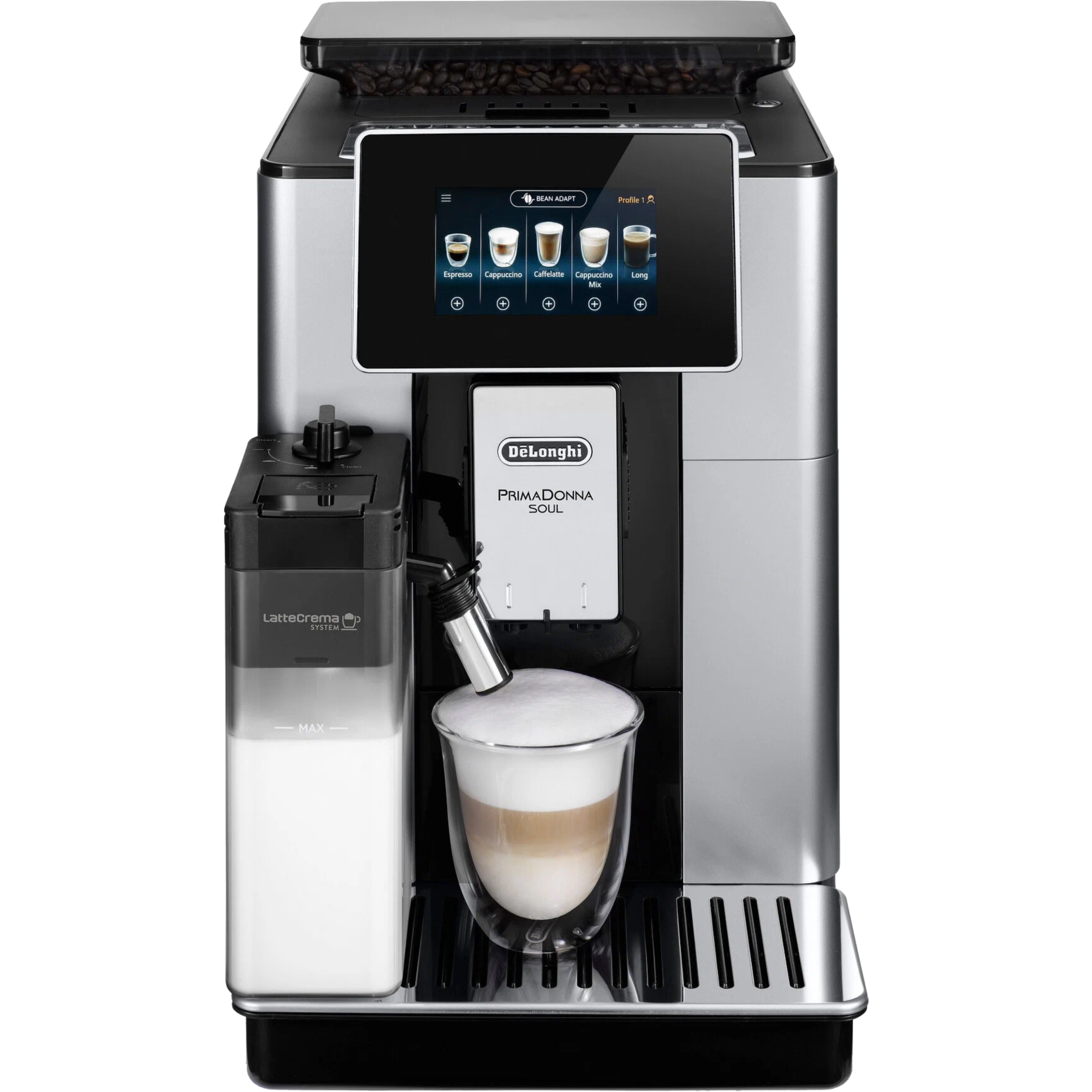 מכונת קפה אוטומטית DeLonghi ECAM 610.55.SB - אחריות יבואן רשמי