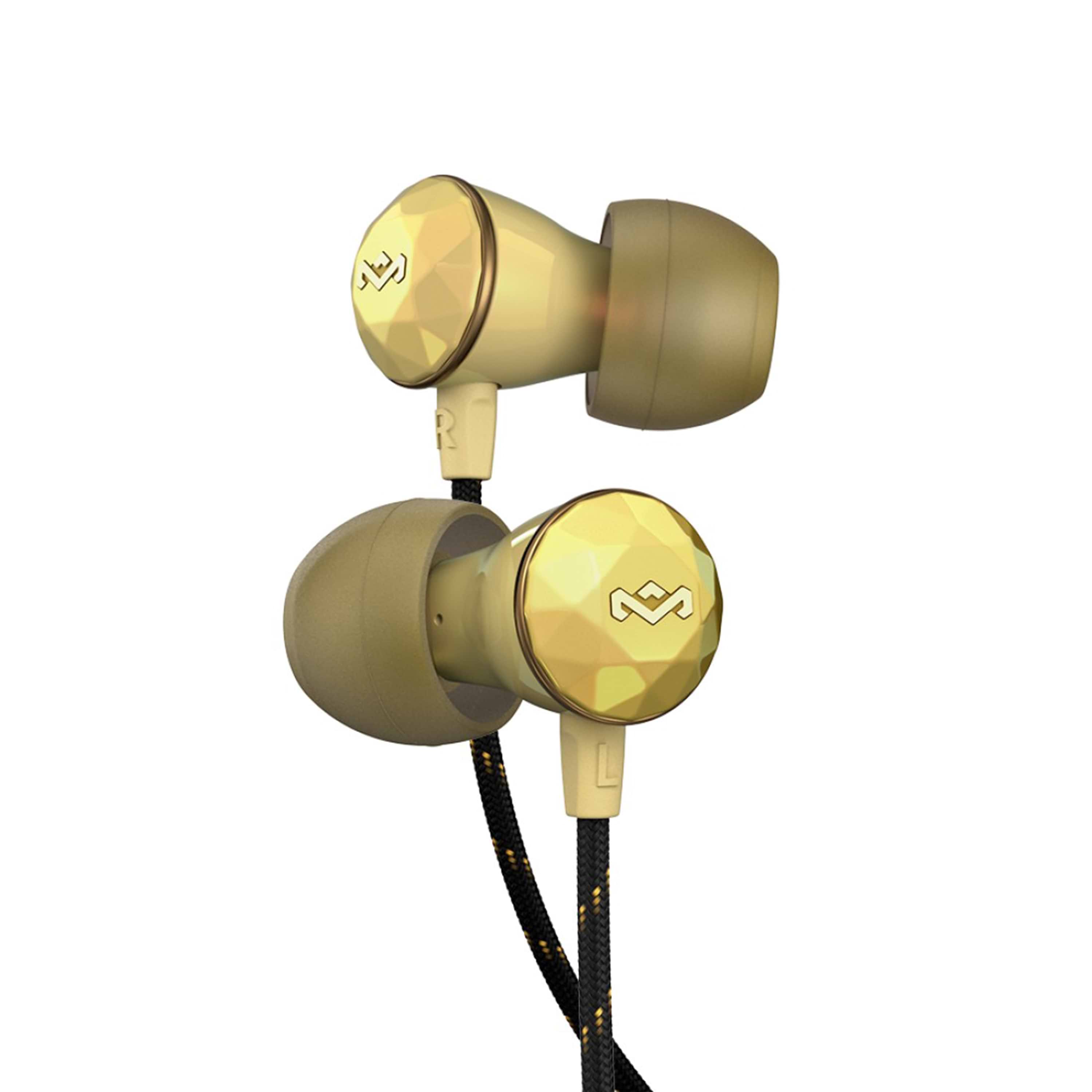 אוזניות חוטיות Marley Nesta In Ear - צבע זהב שנה אחריות ע