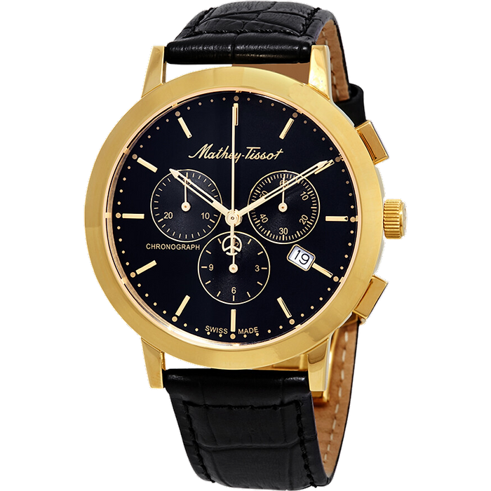 שעון יד לגבר Mathey Tissot H9315CHPLN 40mm צבע שחור/כרונוגרף - אחריות לשנתיים