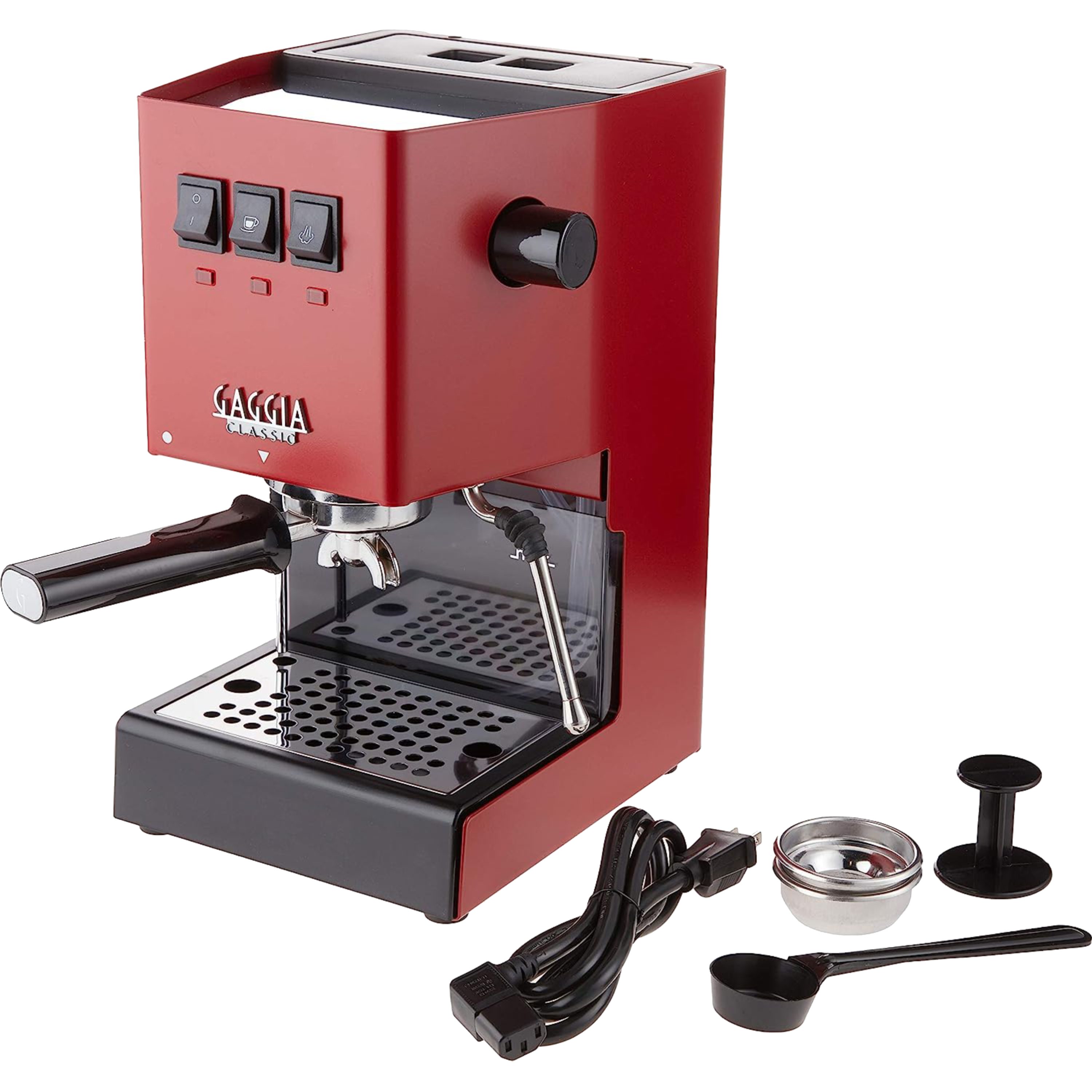 מכונת קפה ידנית Gaggia Classic Red