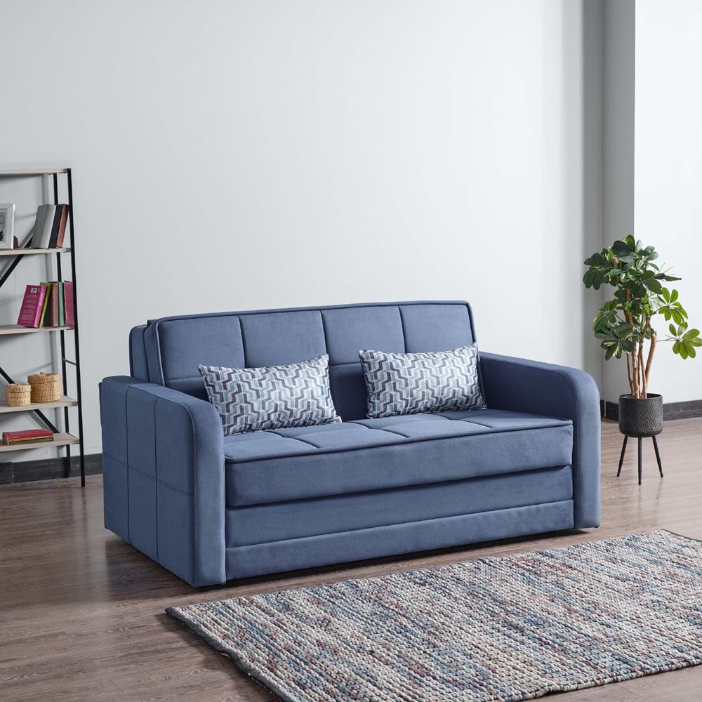 ספה דו מושבית נפתחת למיטה Home Decor אודרי כחול