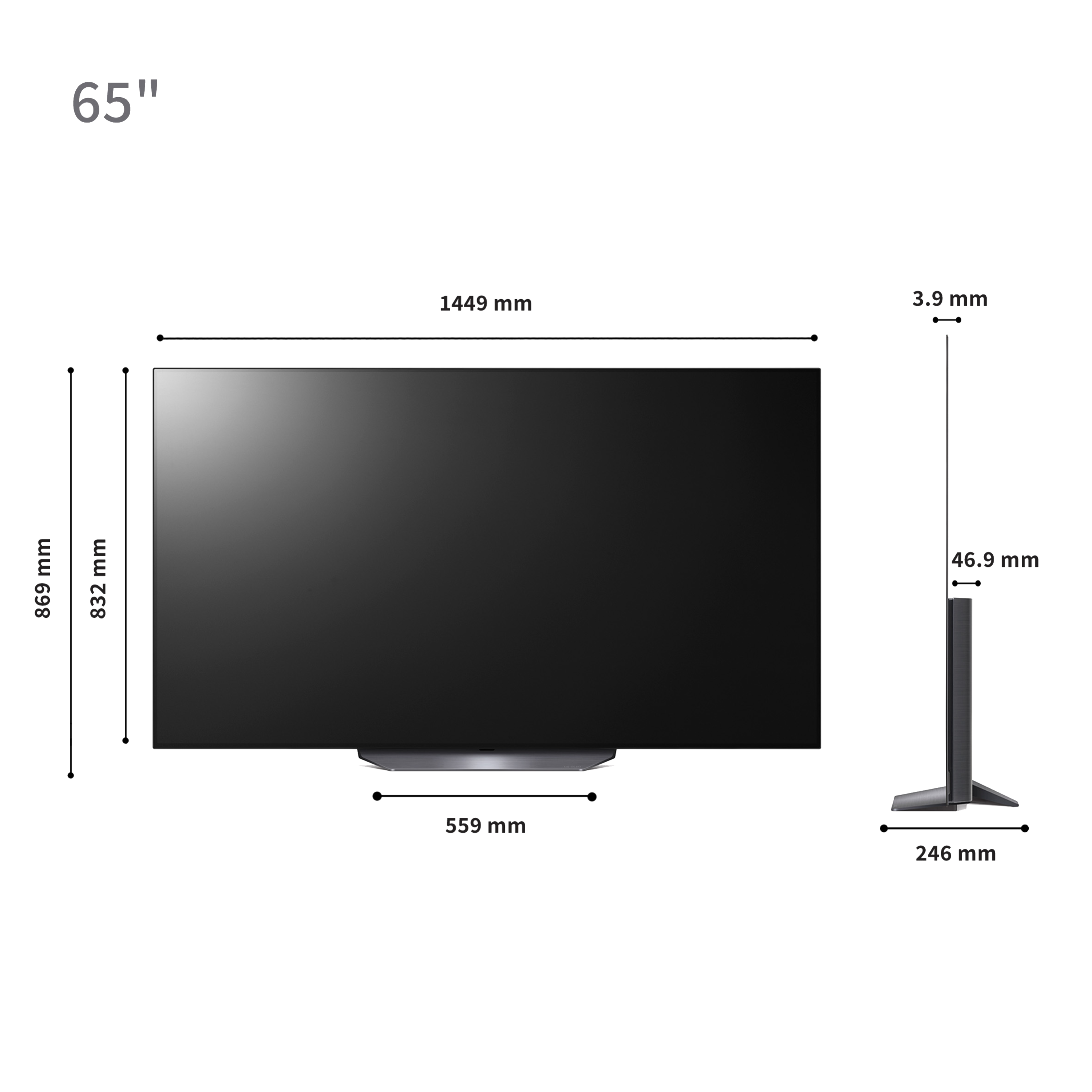 טלוויזיה חכמה 65 אינץ' LG Smart TV LED OLED 4K OLED65CS3VA- שלוש שנים אחריות ע