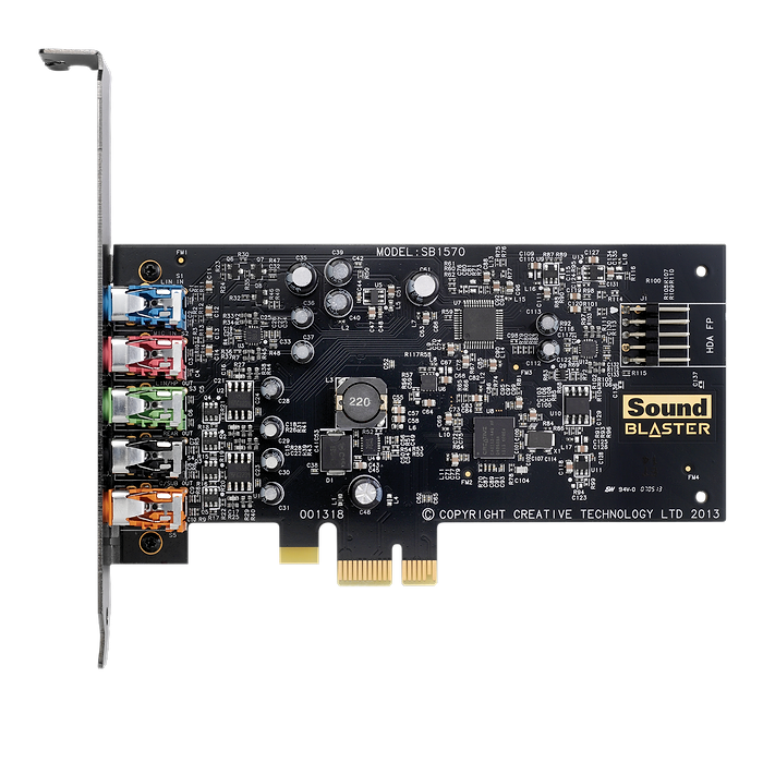 כרטיס קול פנימי Creative Sound Blaster Audigy Fx 5.1 PCLE - צבע שחור שנה אחריות עי היבואן הרשמי