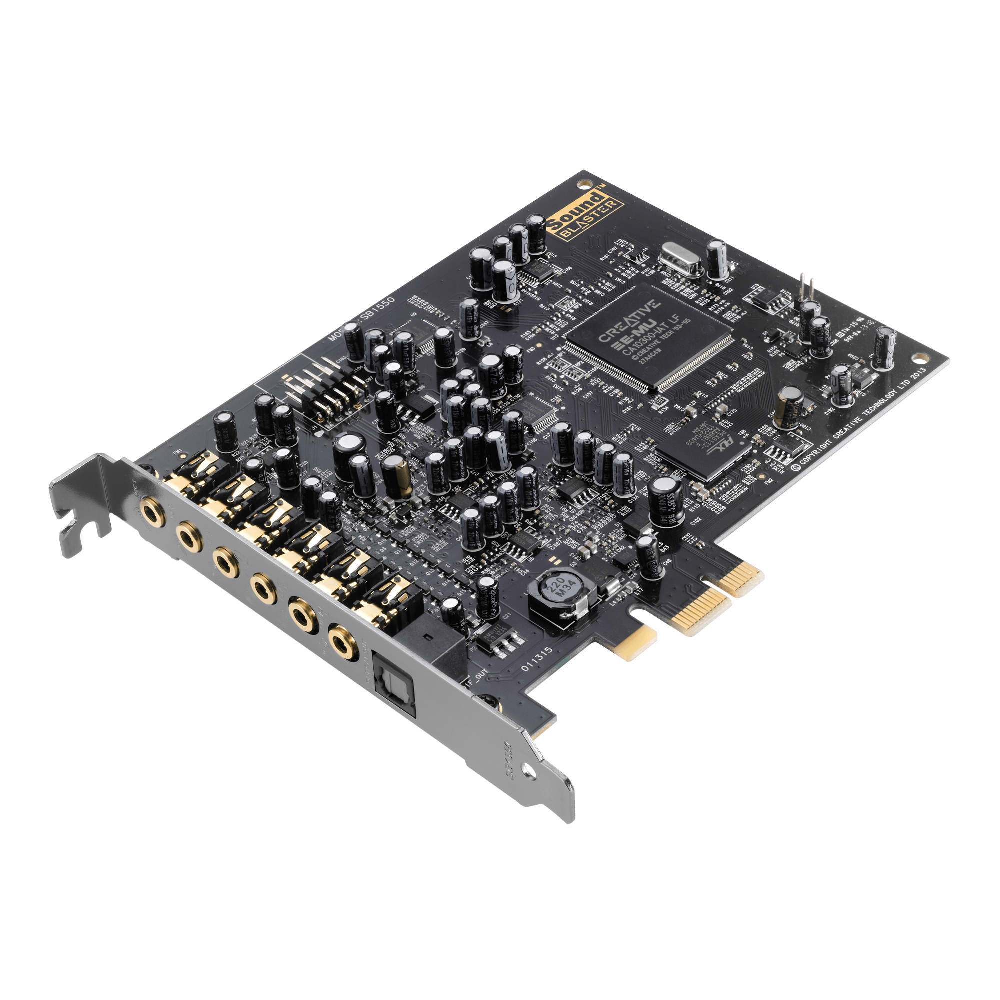 כרטיס קול פנימי Creative Sound Blaster Audigy Rx 7.1 PCIe - צבע שחור שנה אחריות ע
