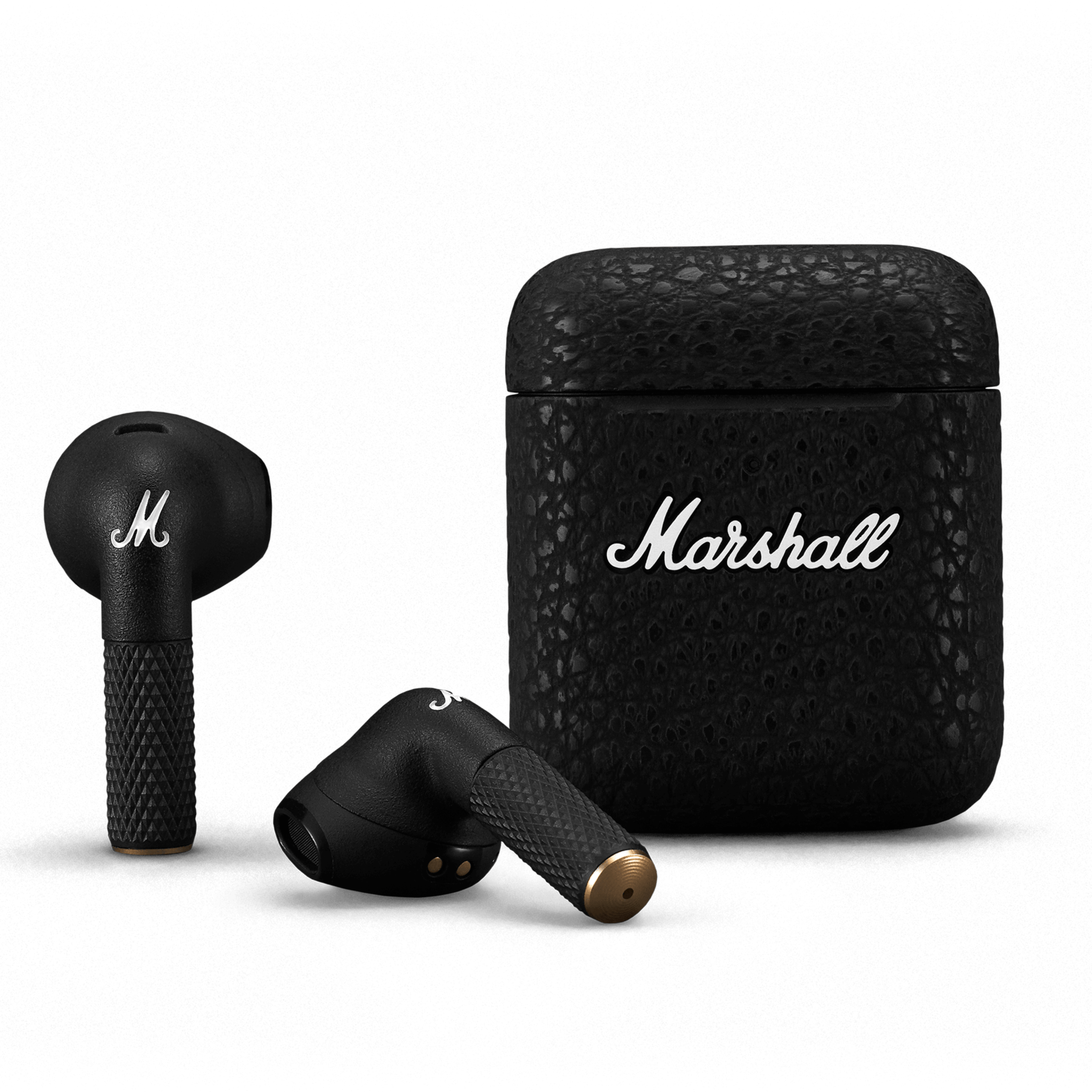 אוזניות אלחוטיות Marshell Minor III - צבע שחור שנה אחריות ע