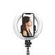 חצובה רינג-לייט שולחני וריצפתי עם שלט BDK Selfie Ring Pro 7 - צבע שחור