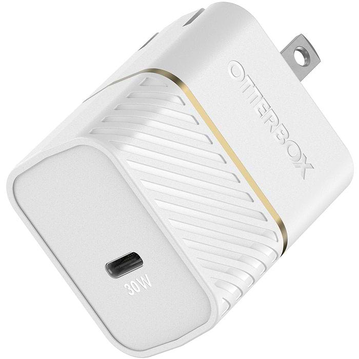 מטען בית Otterbox Premium USB-C 30W - צבע לבן שנה אחריות עי היבואן הרשמי