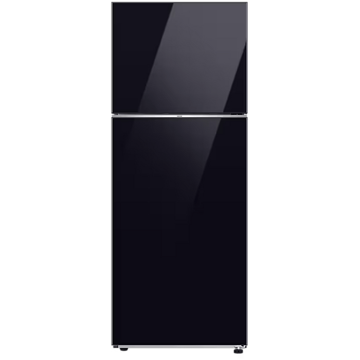 מקרר מקפיא עליון 470 ליטר Samsung RT48CB6626BK עם התקן שבת מובנה - גימור זכוכית שחורה אחריות עי היבואן הרשמי