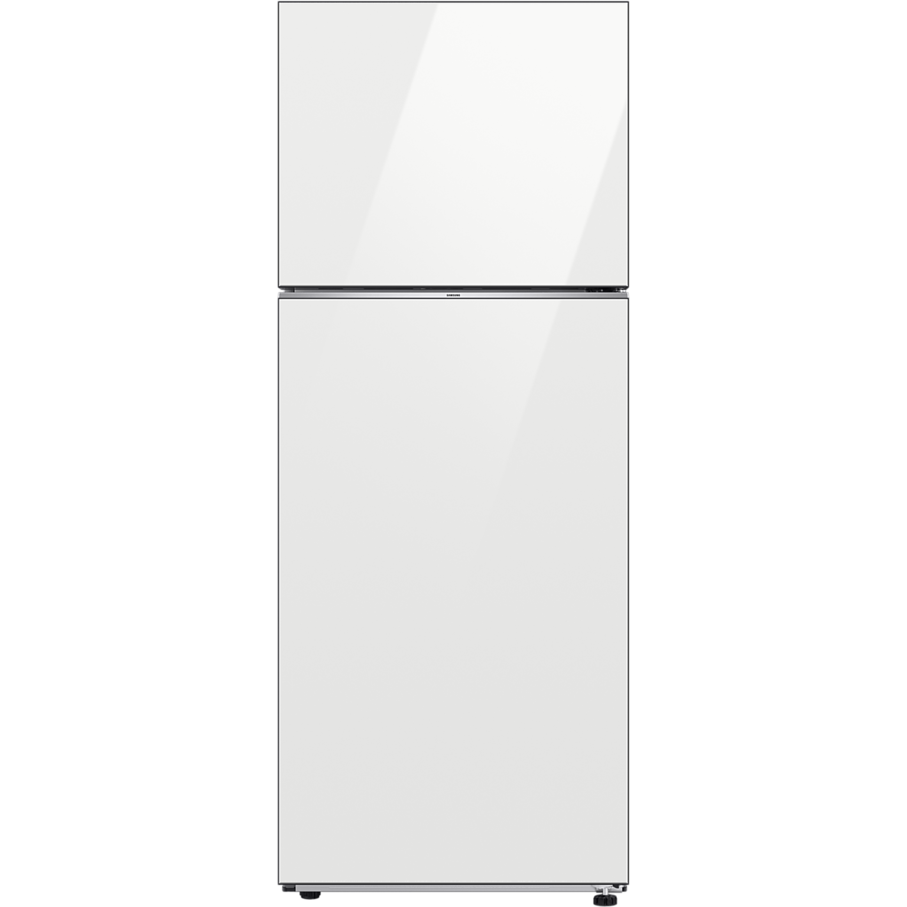 מקרר מקפיא עליון 470 ליטר נטו Samsung RT48CB6626WH עם התקן שבת מובנה - גימור זכוכית לבנה אחריות ע
