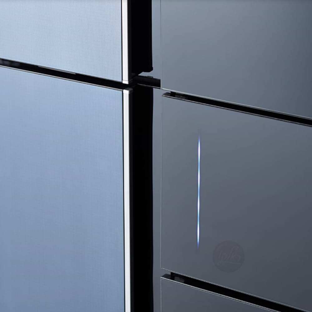 מקרר 5 דלתות זכוכית שחורה שארפ דגם SHARP SJ-9731 - מנגנון שבת מהדרין - אחריות ראלקו