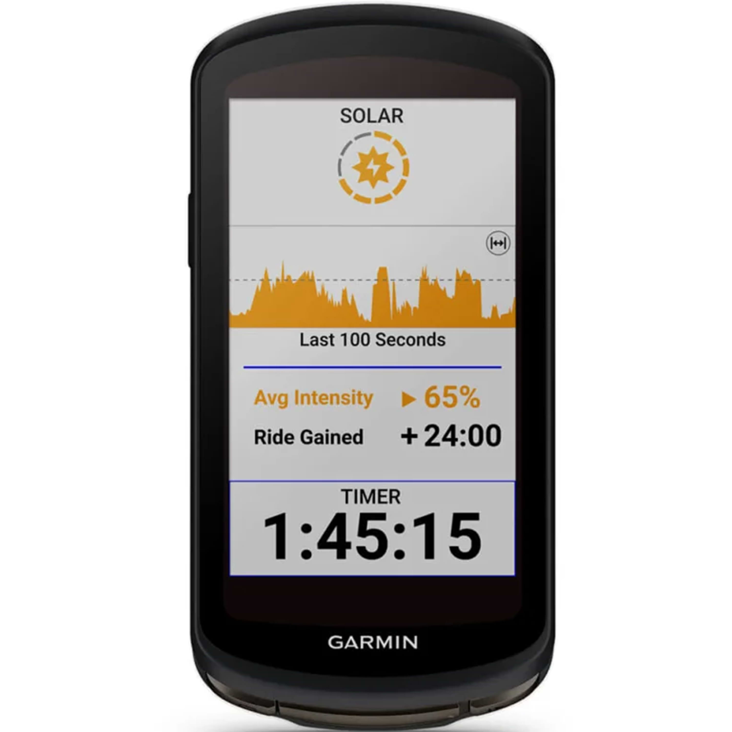 מחשבון אופניים מתקדם תומך בשפה העברית Garmin Edge 1040 Solar - צבע שחור שנתיים אחריות ע