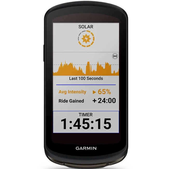 מחשבון אופניים מתקדם תומך בשפה העברית Garmin Edge 1040 Solar - צבע שחור שנתיים אחריות עי היבואן הרשמי
