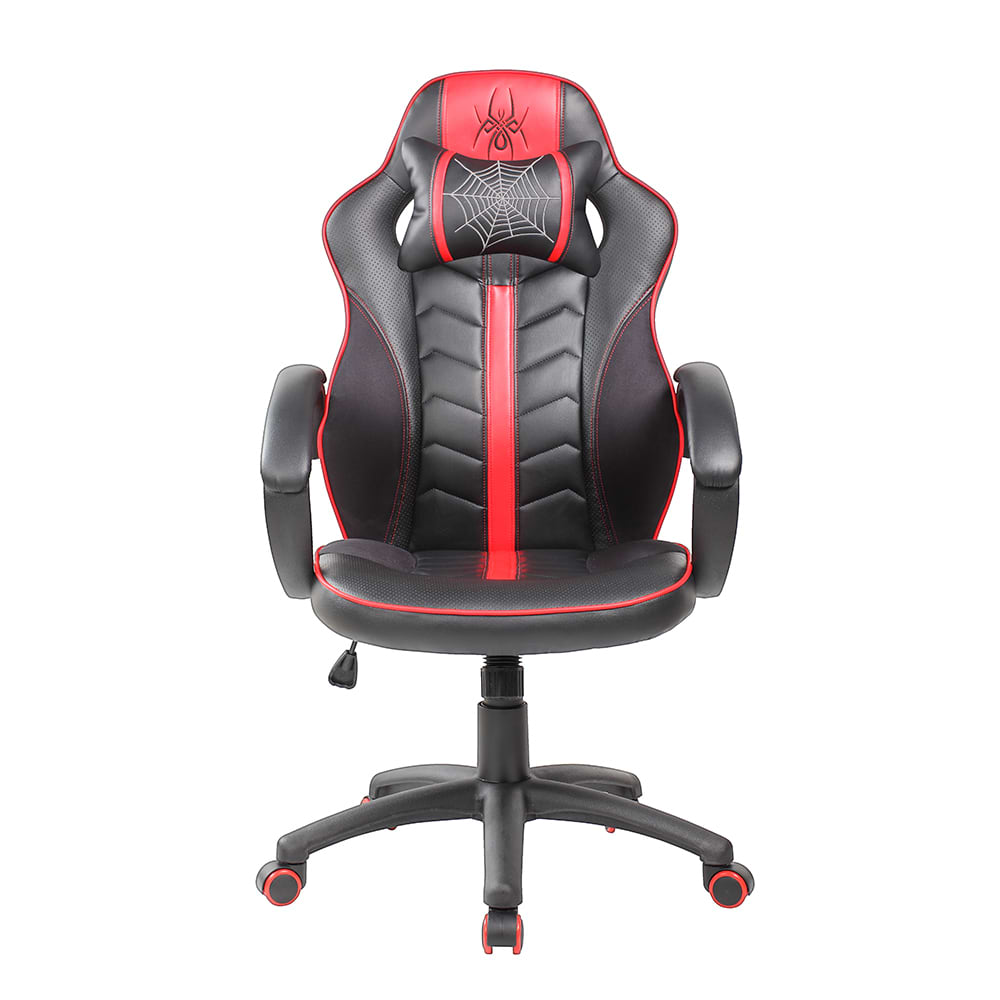כיסא גיימינג Spider 520i +  משטח גיימינג לעכבר במתנה - צבע שחור ואדום שנה אחריות ע