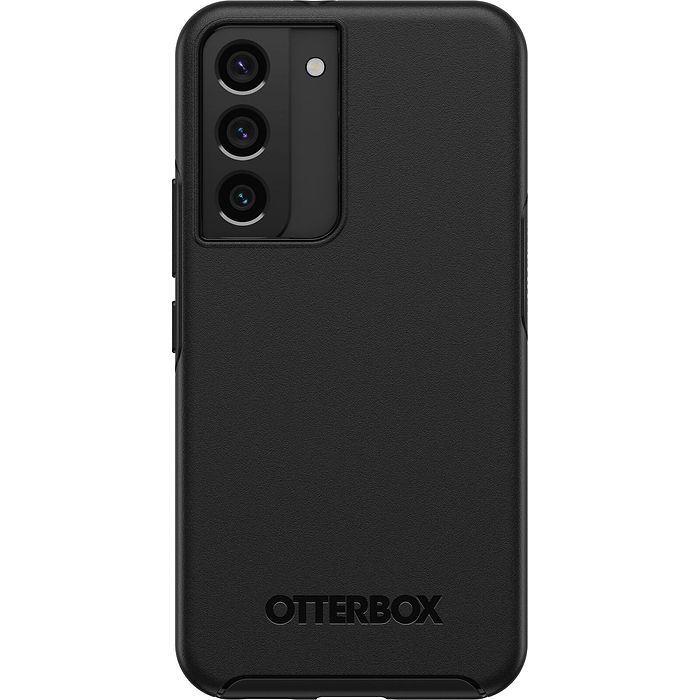 כיסוי Otterbox ל Galaxy S22 דגם Symmetry - צבע שחור שנה אחריות עי היבואן הרשמי