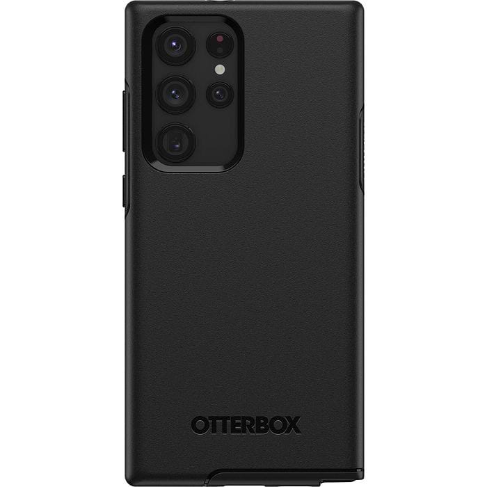 כיסוי Otterbox ל Galaxy S22 Ultra דגם Symmetry - צבע שחור שנה אחריות עי היבואן הרשמי