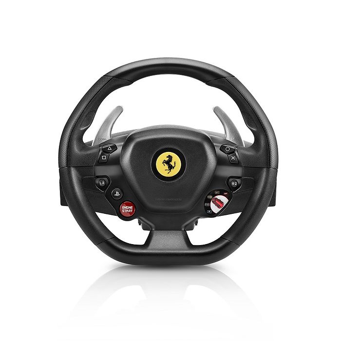 הגה מרוצים דגם Thrustmaster T80 Ferrari 488 PS4/PC - צבע שחור