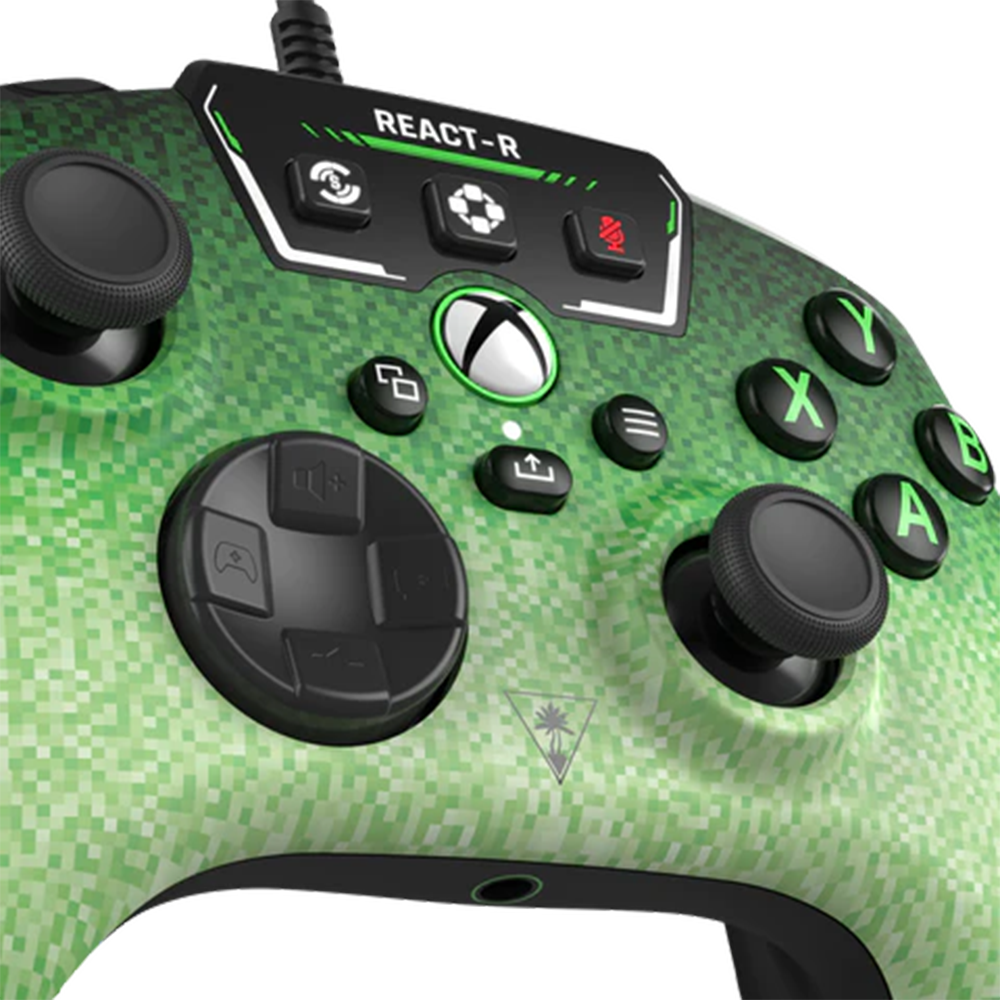 בקר חוטי Turtle Beach React-R למחשב ול-Xbox Series X/S/One - צבע ירוק שנה אחריות ע