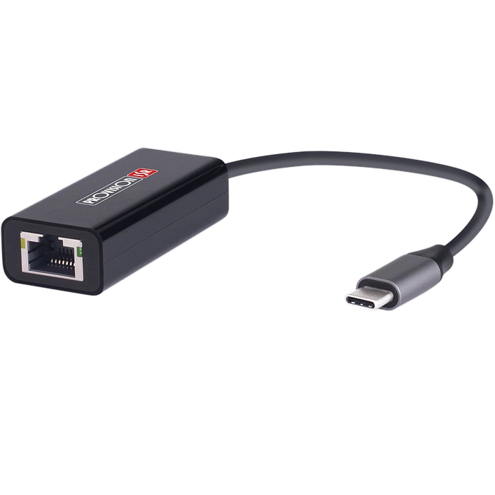 מתאם רשת חיבור ProvisionISR TypeC-Geth USB-C 1GB - צבע שחור שנה אחריות עי יבואן הרשמי