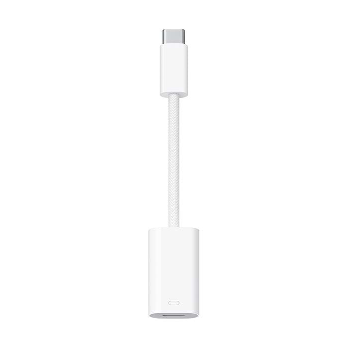 מתאם מקורי Apple USB-C to Lightning Adapter  - צבע לבן שנה אחריות עי היבואן הרשמי