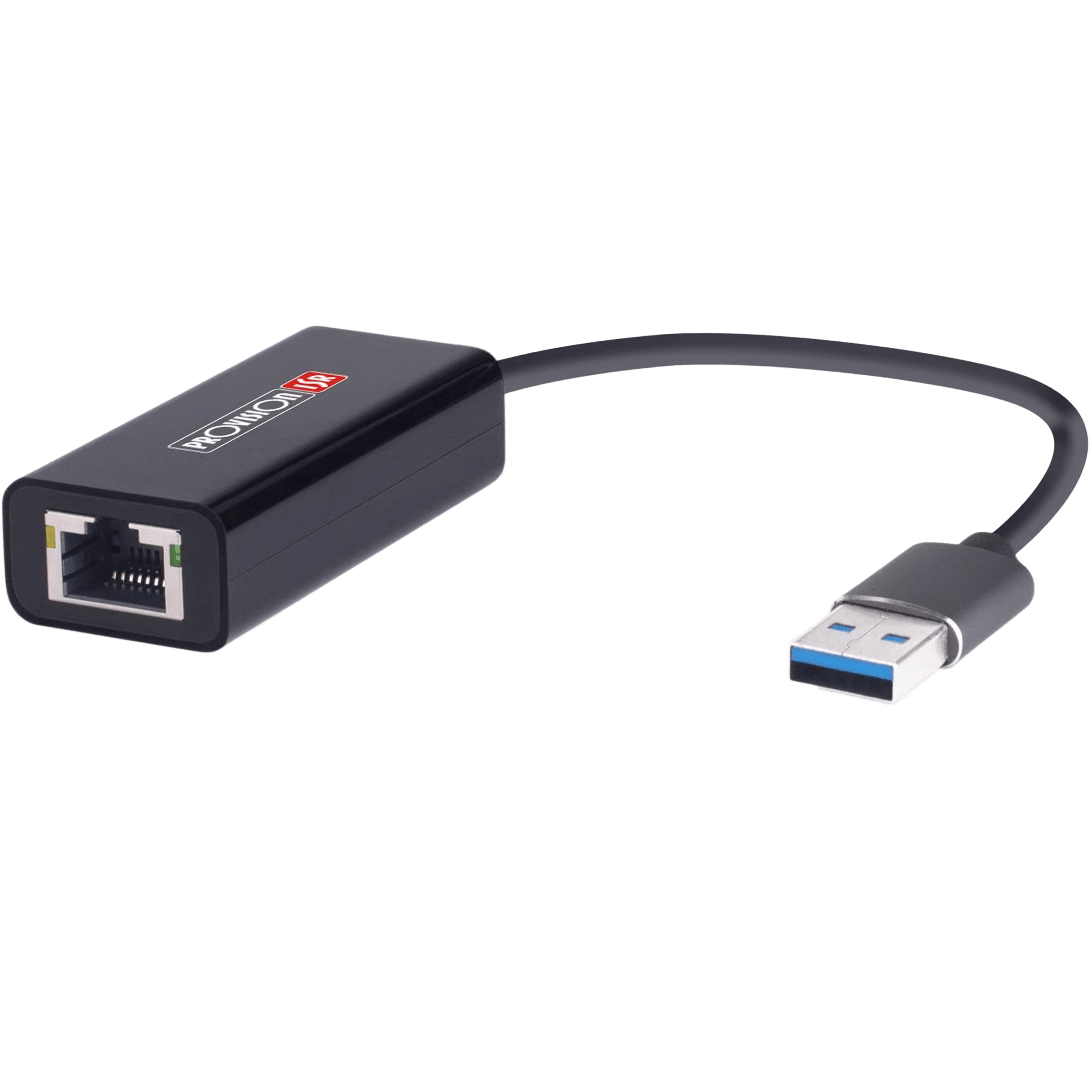 מתאם רשת ProvisionISR USB-Geth USB 3.0 1GB - צבע שחור שנה אחריות ע