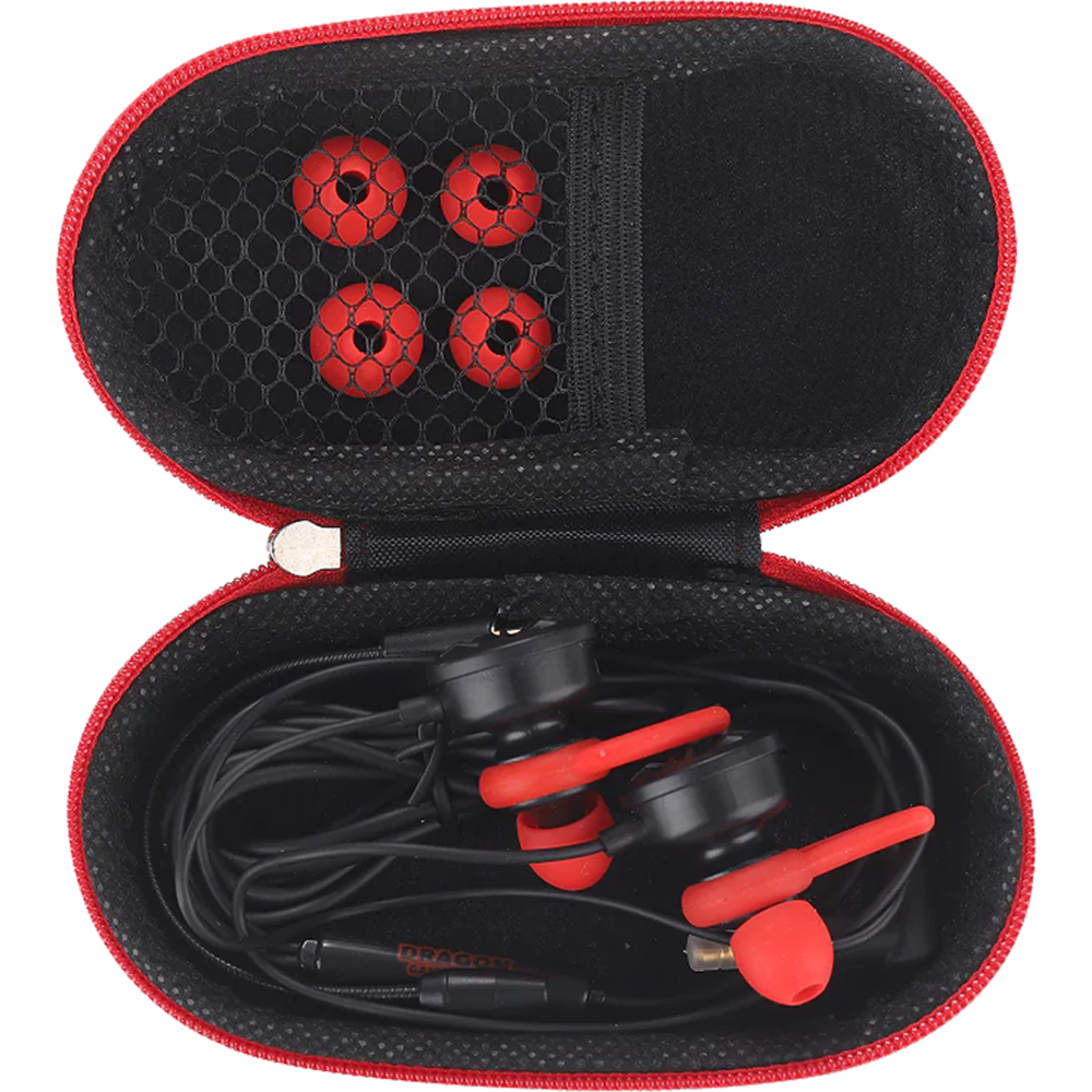 אזניות גיימינג חוטיות In-Ear דגם Dragon GPDRA-IGH10 - צבע שחור שנה אחריות ע