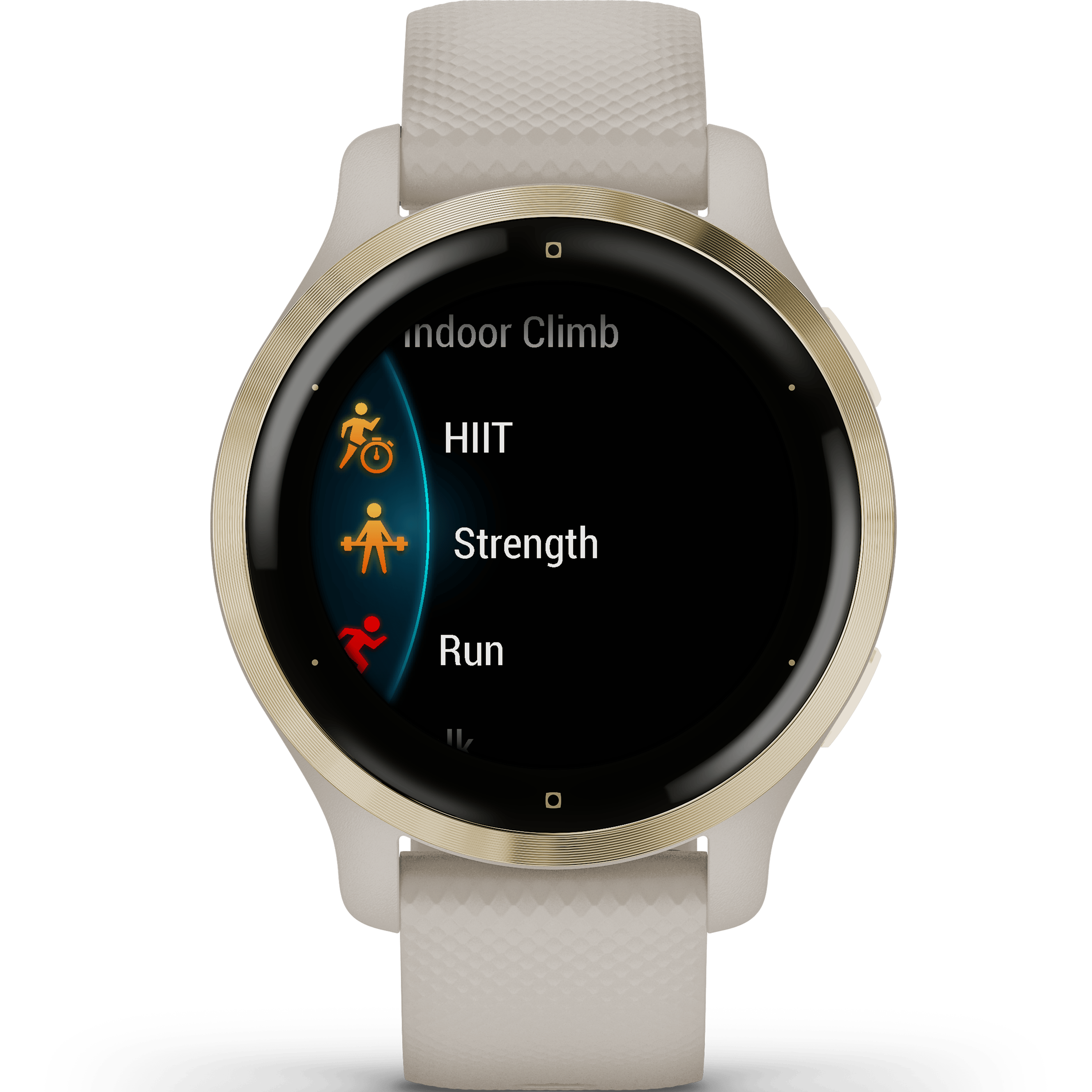 שעון ספורט חכם Garmin Venu 2S GPS 40.4mm - צבע זהב בהיר שנתיים אחריות ע