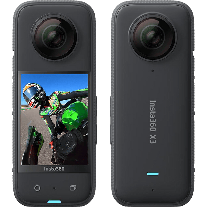 מצלמת אקסטרים 360° Insta360 X3 IPX8 - צבע שחור שנה אחריות עי היבואן הרשמי