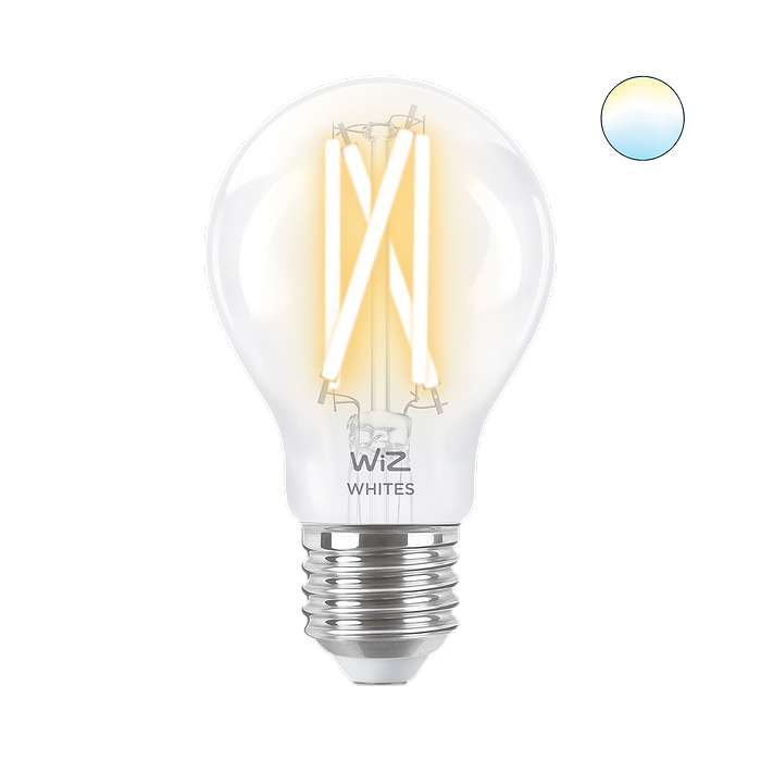 נורת לד חכמה Wiz Wi-Fi BLE 60W CL 1PF/6 - צבע לבן שנתיים אחריות ע"י היבואן הרשמי