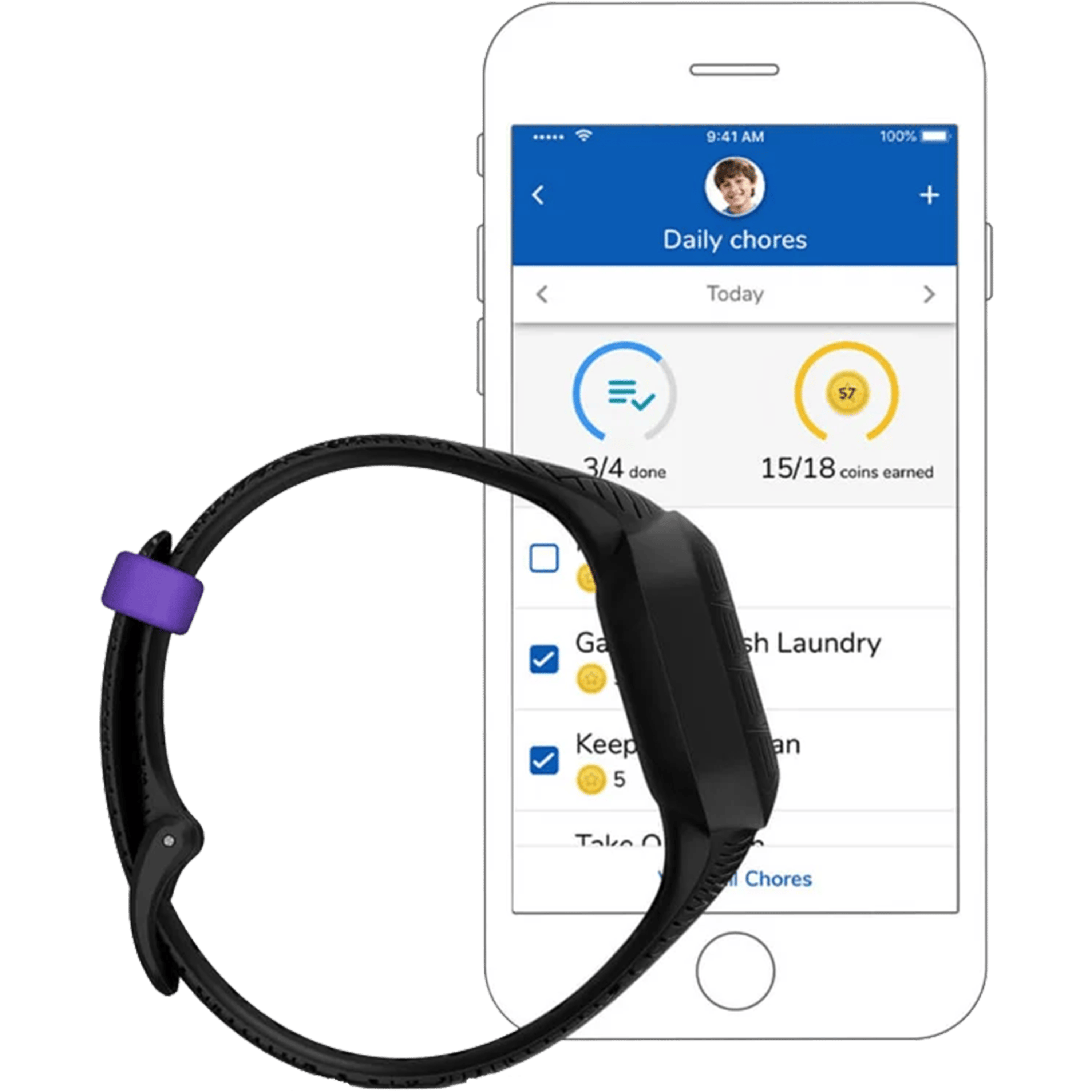 מחסני חשמל צמיד כושר הפנתר השחור לילדים Garmin vivofit jr. 3 צבע