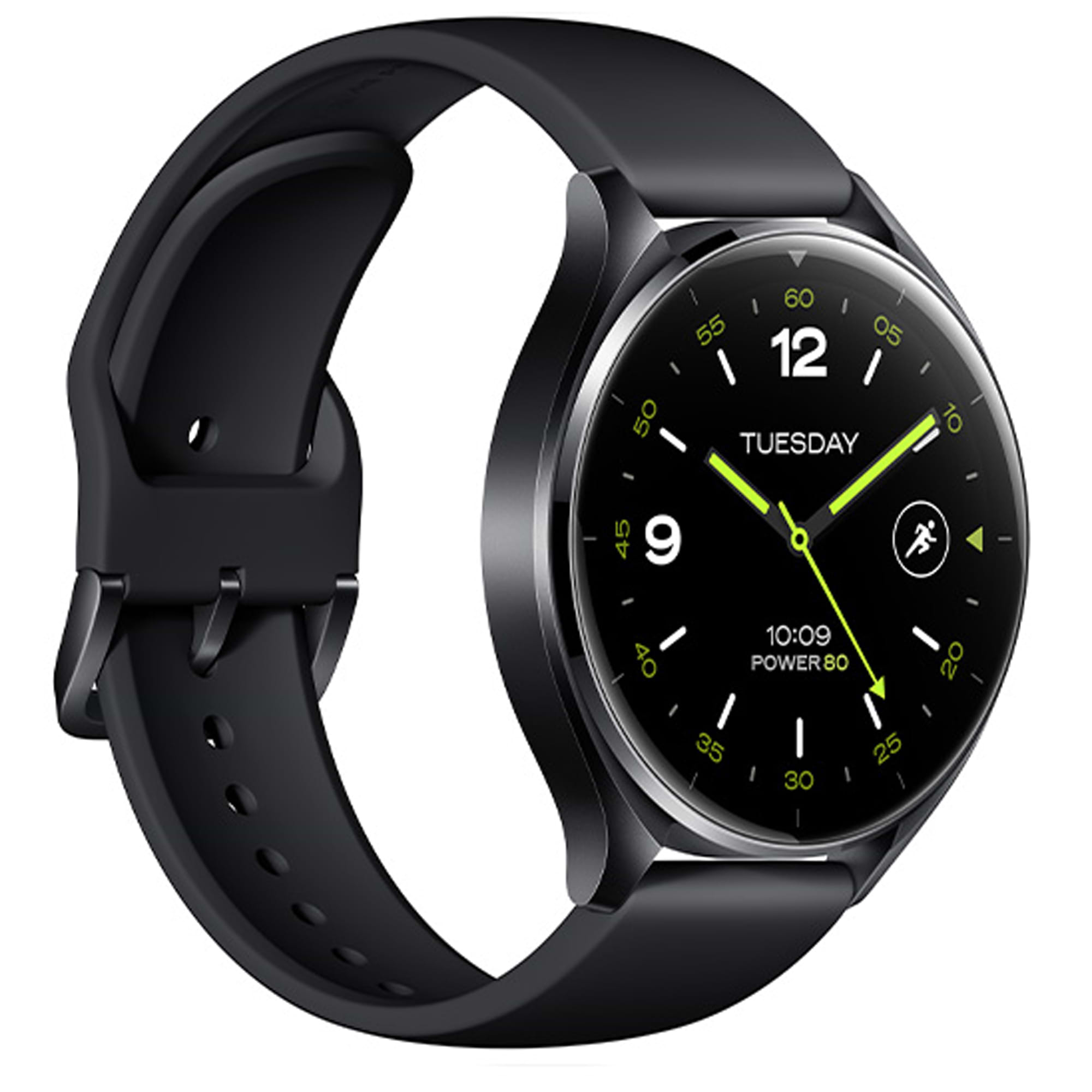 שעון ספורט חכם Xiaomi Watch 2 46mm - עם מארז בצבע שחור ורצועת TPU שחורה - שנה אחריות ע
