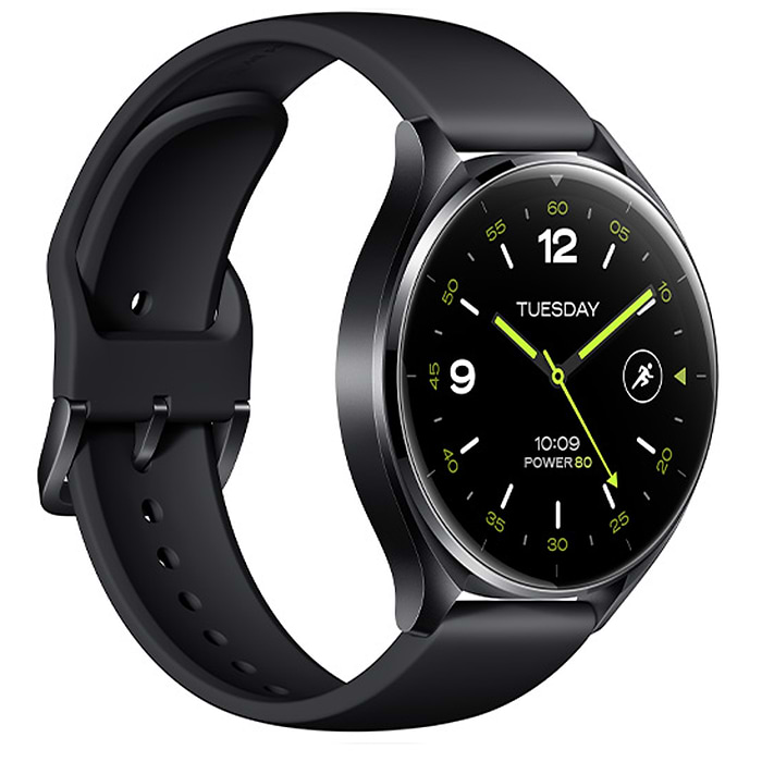 שעון ספורט חכם Xiaomi Watch 2 46mm - עם מארז בצבע שחור ורצועת TPU שחורה - שנה אחריות ע"י המילטון היבואן הרשמי