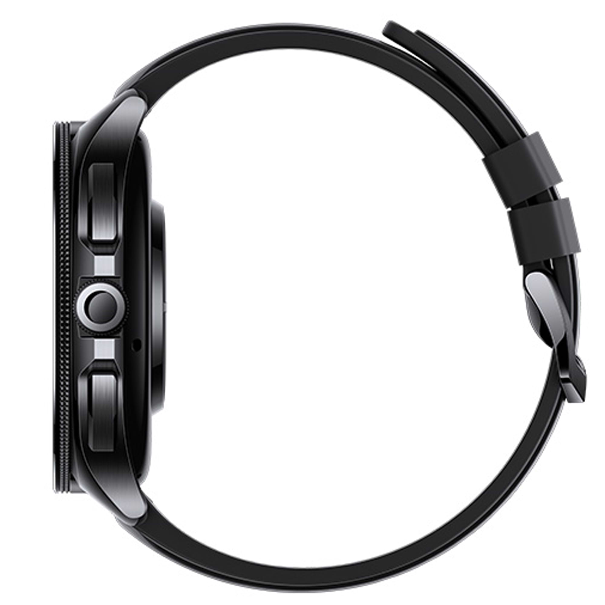 שעון ספורט חכם Xiaomi Watch 2 Pro 46mm - עם מארז בצבע שחור ורצועת גומי פלואורין שחורה - שנה אחריות ע