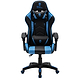 כיסא גיימינג Alien Q2 עם הדום לרגלים - צבע שחור וכחול שנה  