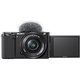מצלמה דיגיטלית ללא מראה הכוללת עדשה Sony ZV-E10 E PZ 16-50mm f/3.5-5.6 OSS - צבע שחור שלוש שנות אחריות ע