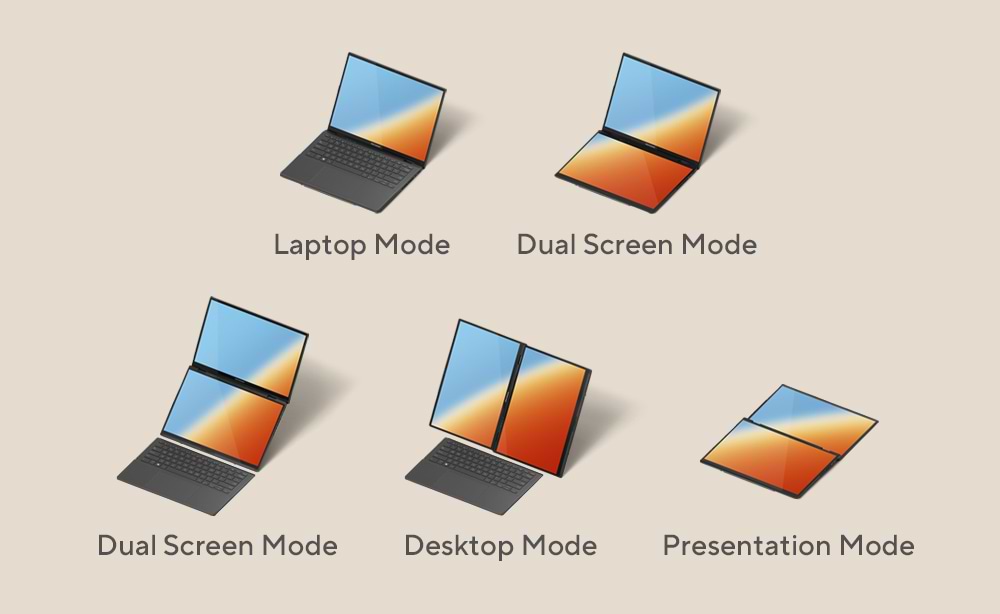 מחשב נייד Asus ZenBook Pro Duo 14 OLED